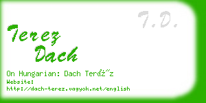 terez dach business card